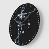 skeleton x-ray wall clock große wanduhr (Winkel)