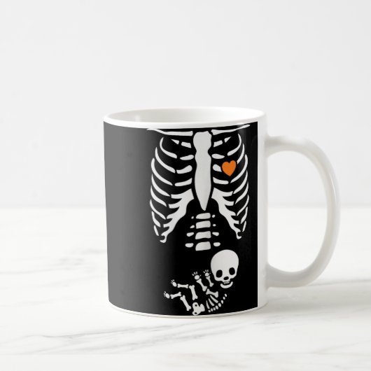 Skeleton Xray Halloween Costume Pregnant Women Mom Kaffeetasse (Rechts)
