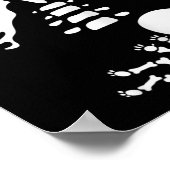 Skeleton Xray Halloween Costume Pregnant Women Mom Poster (Ecke)