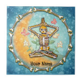 Skeleton Yoga Fliese (Vorderseite)