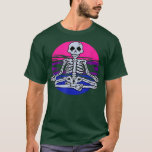 Skeleton Yoga LGBTQ Retro Biseual Pride Bi Flag Co T-Shirt<br><div class="desc">Skeleton Yoga LGBTQ Retro Biseual Pride Bi Flag Color .</div>