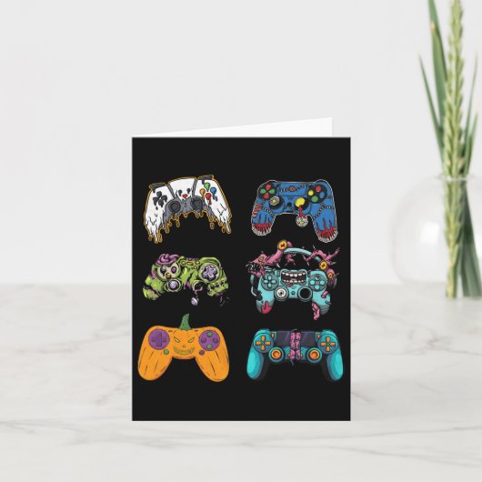 Skeleton Zombie Gaming Controller Halloween für G Karte (Vorderseite)