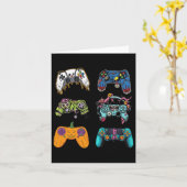 Skeleton Zombie Gaming Controller Halloween für G Karte (Gelbe Blume)