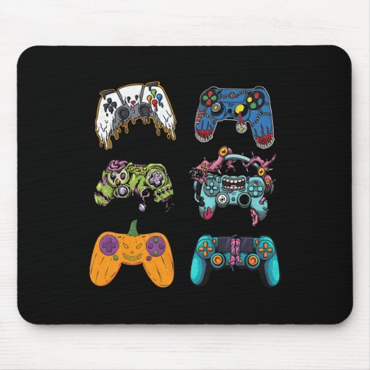 Skeleton Zombie Gaming Controller Halloween für G Mousepad (Vorne)
