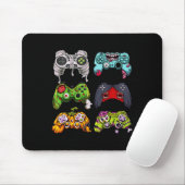 Skeleton Zombie Gaming Controller Halloween Gamer Mousepad (Mit Mouse)