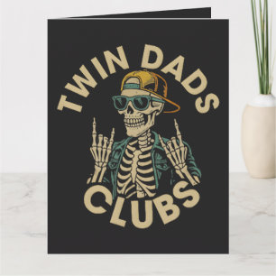 Skeleton-Zwillinge-Väterclub Karte