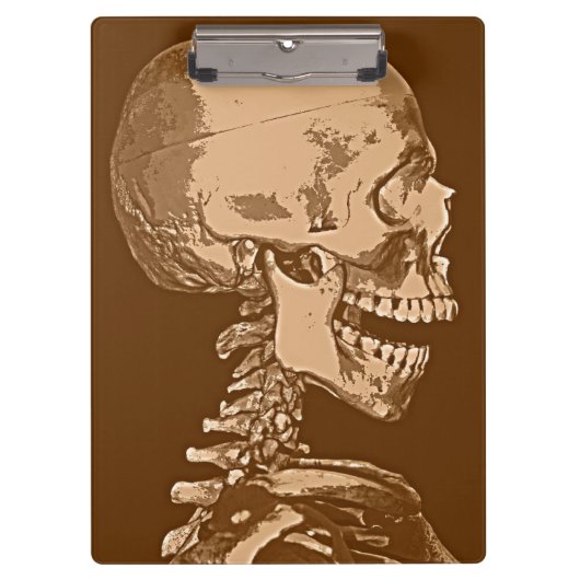 Skeleton-Zwischenablage Klemmbrett (Vorderseite)