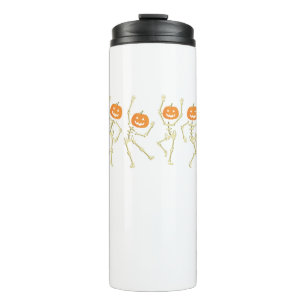 SkeletonFunny Tanzen-Skelett Halloween Thermosbecher
