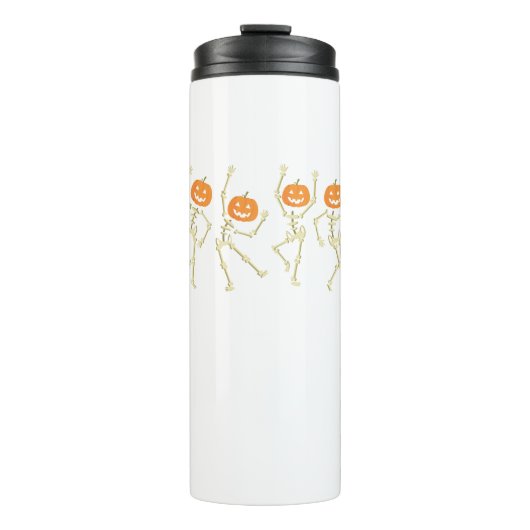 SkeletonFunny Tanzen-Skelett Halloween Thermosbecher (Vorderseite)