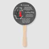 Skeletons Chalk Red Fächer (Rückseite)