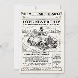 Skeletons Chronicle Hochzeits-Einladung Einladung