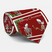 Skeletons feiern Weihnachten Weihnachtsfeiertag Ne Krawatte (Gerollt)