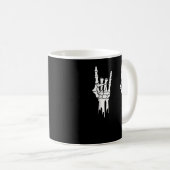 Skeletons Hand Holds Pastel Polka Dot Egg Happy E Kaffeetasse (VorderseiteRechts)