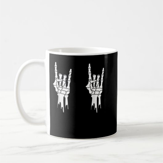 Skeletons Hand Holds Pastel Polka Dot Egg Happy E Kaffeetasse (Links)