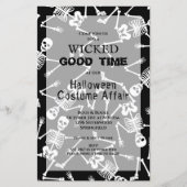 Skeletons Haushalt Halloween Einladungen (Vorderseite)