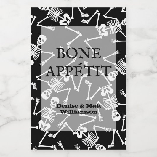 Skeletons Mini Weinetikett (Einzelnes Label)