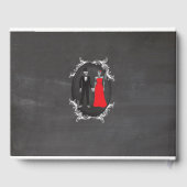 Skeletons Skulls für Hochzeiten Gästebuch (Rückseite)