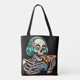 Skeletons ultimativer Cheat Day: Cheesy Pizza Gami Tasche