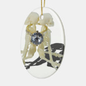 SkeletonsChokedByEngagementRing070515 Keramik Ornament (Links)