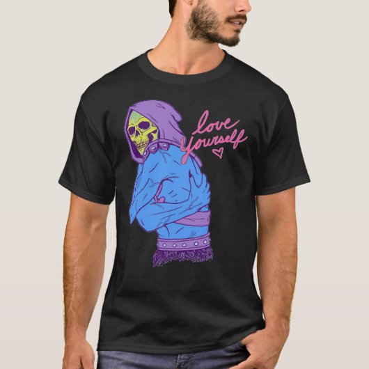 SKELETOR - LIEBE SELBST Wesentlicher T - Shirt (Vorderseite)