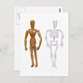 Skelett100309 Postkarte (Vorne/Hinten)