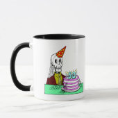 Skelett-50. Geburtstags-Geschenke Tasse (Links)