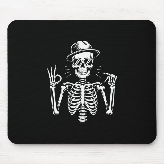 Skelett 67 Gebärdensprache Alpha Slang Gen 67. Num Mousepad (Vorne)