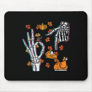 Skelett 67 Meme Lustiges Erntedankfest 6 7 Jungen Mousepad