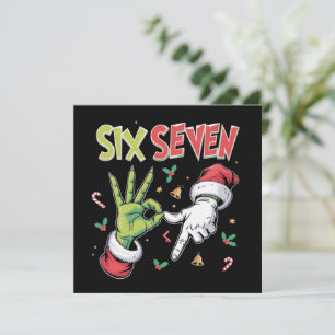 Skelett 6 7 Weihnachten Six Seven Meme Xmas