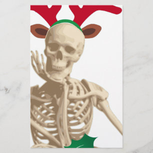 Skelett-Albtraum-Weihnachten Briefpapier