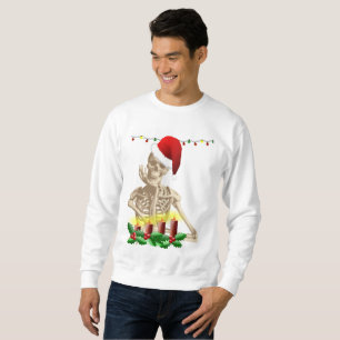 Skelett Albtraum Weihnachten Herren Sweshirt Sweatshirt