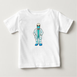 Skelett als Arzt mit Gesichtsmaske Baby T-shirt