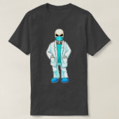 Skelett als Arzt mit Gesichtsmaske T-Shirt (Design vorne)