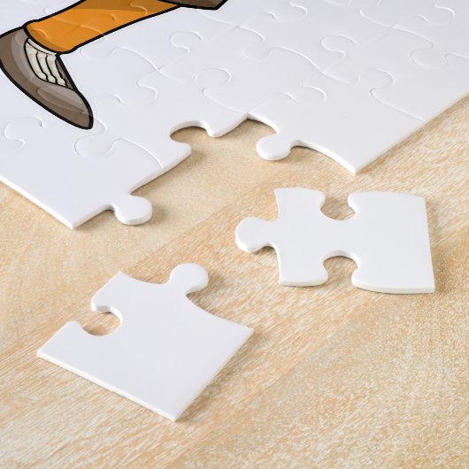 Skelett als Friseur mit Schere Puzzle (Seite)