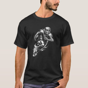 Skelett American-Football-Spieler T-Shirt