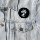 Skelett-Angler Halloween Gruseliger Fischer Unter Button (Beispiel)