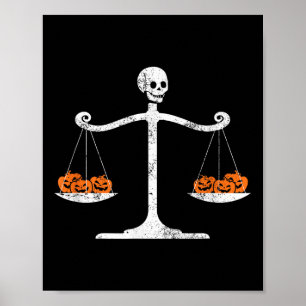 Skelett-Anwalt Halloween Sarkastischer Jurastudent Poster