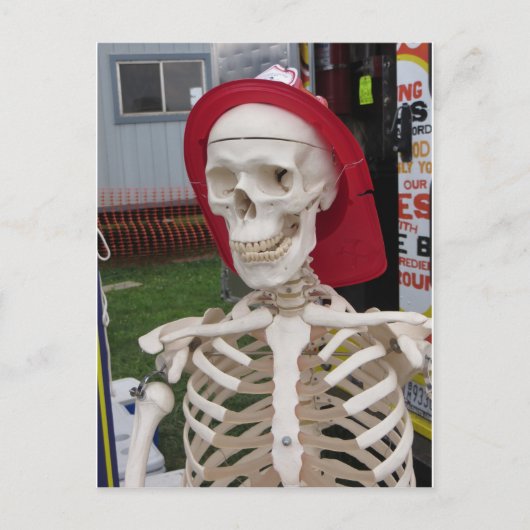 Skelett anzeigen postkarte (Vorderseite)