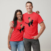 Skelett auf dem Cat-T - Shirt (Unisex)