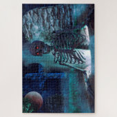 Skelett auf dem Friedhof Puzzle (Vertikal)