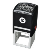 Skelett auf einem Chopper mit Wolfskopf Permastempel (Produkt)