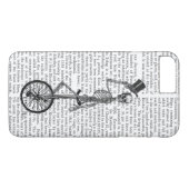 Skelett auf Einrad Case-Mate iPhone Hülle (Rückseite (Horizontal))
