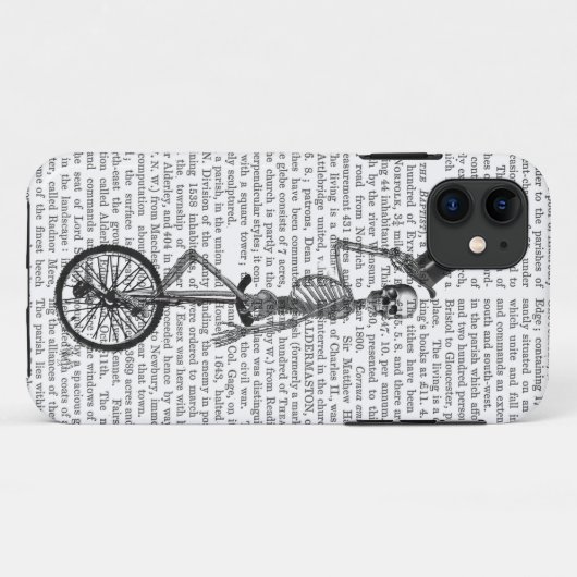 Skelett auf Unicycle Case-Mate iPhone Hülle (Rückseite (Horizontal))
