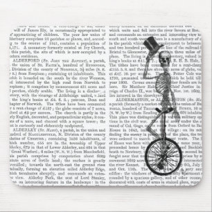 Skelett auf Unicycle Mousepad