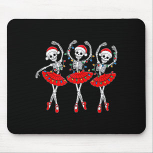 Skelett-Ballerina-Ballett-Tanz-Weihnachten-Frauen Mousepad