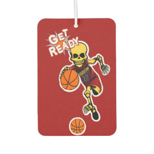 Skelett Basketball spielen Autolufterfrischer