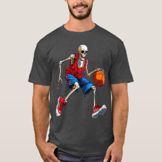 Skelett Basketballspieler / Basketball Skelett T-Shirt