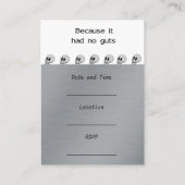 Skelett Begleitkarte (Rückseite)