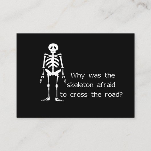 Skelett Begleitkarte (Vorderseite)