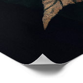 Skelett bei Pflanze Poster (Ecke)